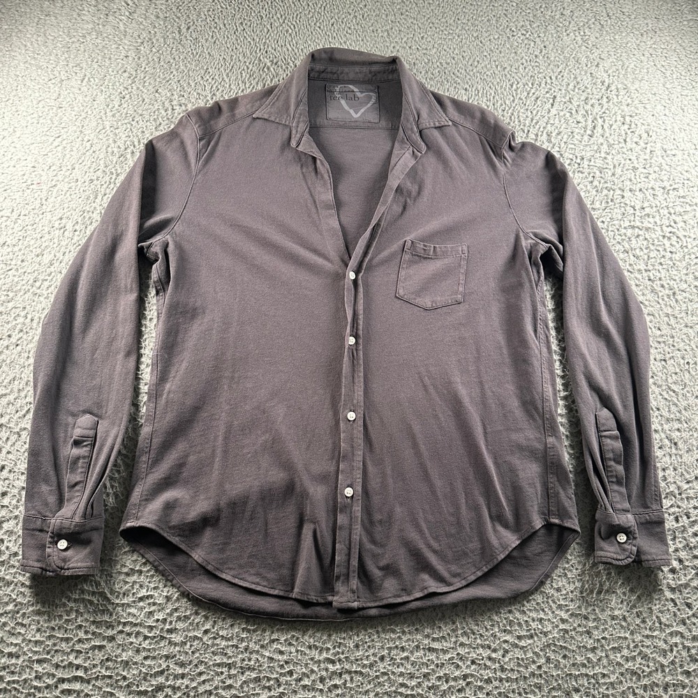 Frank & Eileen Tee Lab Shirt Womens XS Cotton Long Sleeve‎ Button Up Gray USA